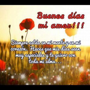 Frases de BUENOS DÍAS bonitas para mi amor y para enamorar