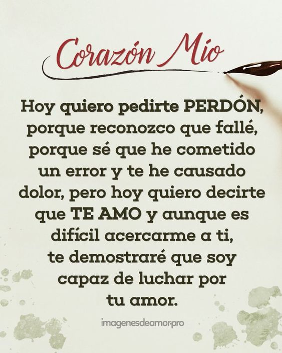 cartas de perdon por mi actitud