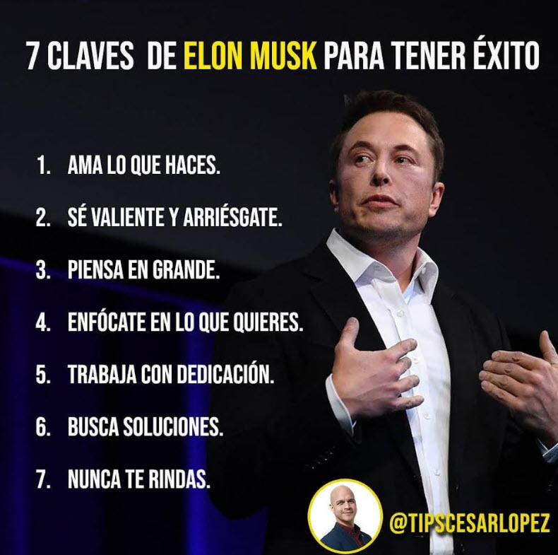 Célebres frases de Elon Musk para reflexionar y alcanzar el éxito